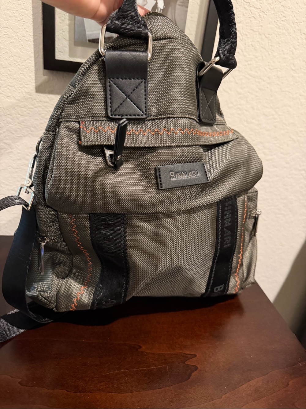 Women’s Green Travel Backpack - Durable Nylon